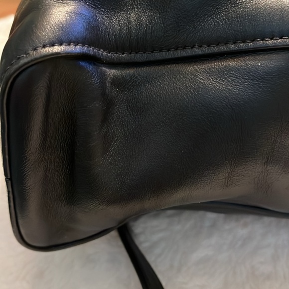 Prada Black All Calf Leather Buckle Two Way Tote - Picture 6 of 14